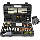 Elite Universal Gun Cleaning Kit for All Guns, Gun Brushes for Pistol Handgun Shotgun Rifle, Durable Brass Rods, 9mm Bore Rop