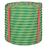 1/2 Inch Green Climbing Rope - 100 Ft, 48 Strand