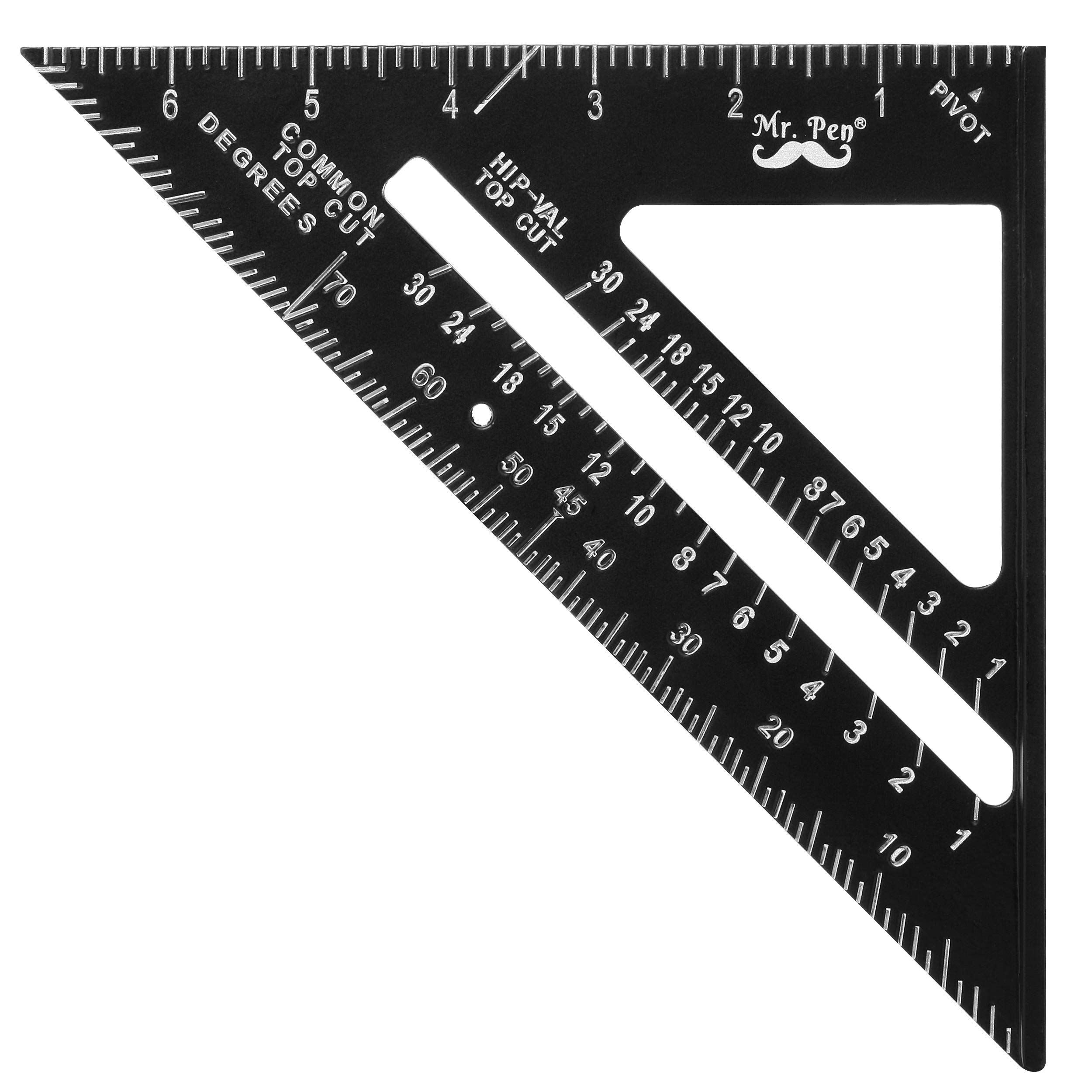 Photo 1 of Mr. Pen- Metal Square Ruler, 7 Inch, Aluminum Rafter Square, Carpenters Square Tool, Carpentry Squares,