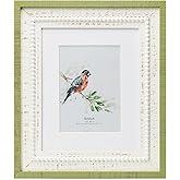 ibalux 8x10 Picture Frame Photo Frame, Made of Pine Wood with Real Glass, Display Picture 5x7 with Mat or 8x10 without Mat, Vertical and Horizontal for Wall Hanging or Tabletop Display, Farmhouse