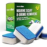 Gearshark Marine Scuff Erasers | Magic Sponge Pads for Boats | Effectively Remove Dirt, Grease, Grime | Premium Boat Accessories, Boat Accessories & Boating Essentials | Boat Cleaning Supplies