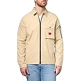 HUGO Mens Zip Up Big Pocket Overshirt