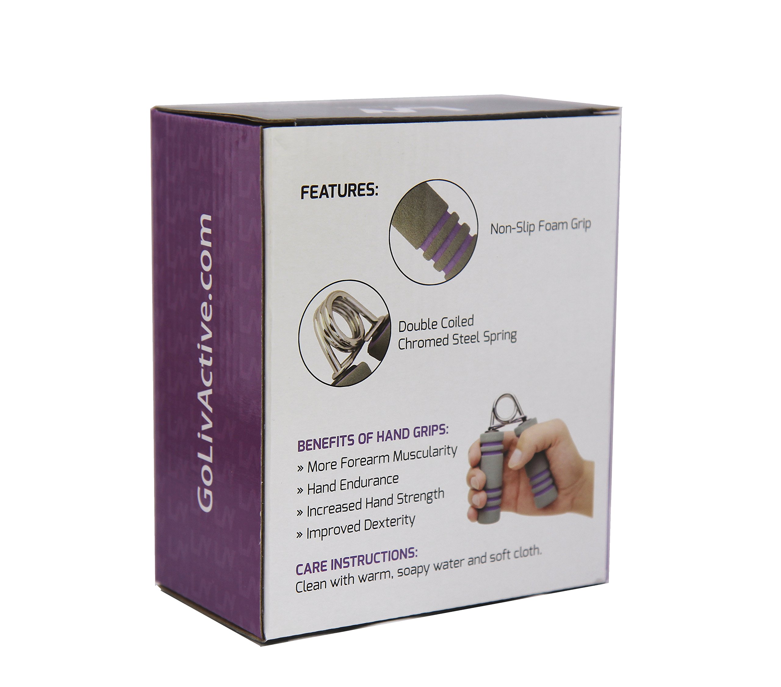 LIV Active Medium Resistance NonSlip Hand Grip for Beginner to