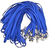 Bird Fiy Blue Lanyards 100 Pack Bulk Badge Lanyards