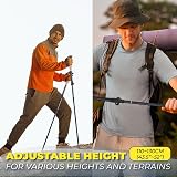 TREKOLOGY TREKZ XE Hiking Poles – Lightweight Aluminum Trekking Poles 110-132 cm view 3