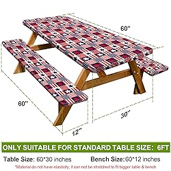 Picnic Table Cover with Bench Covers Camping