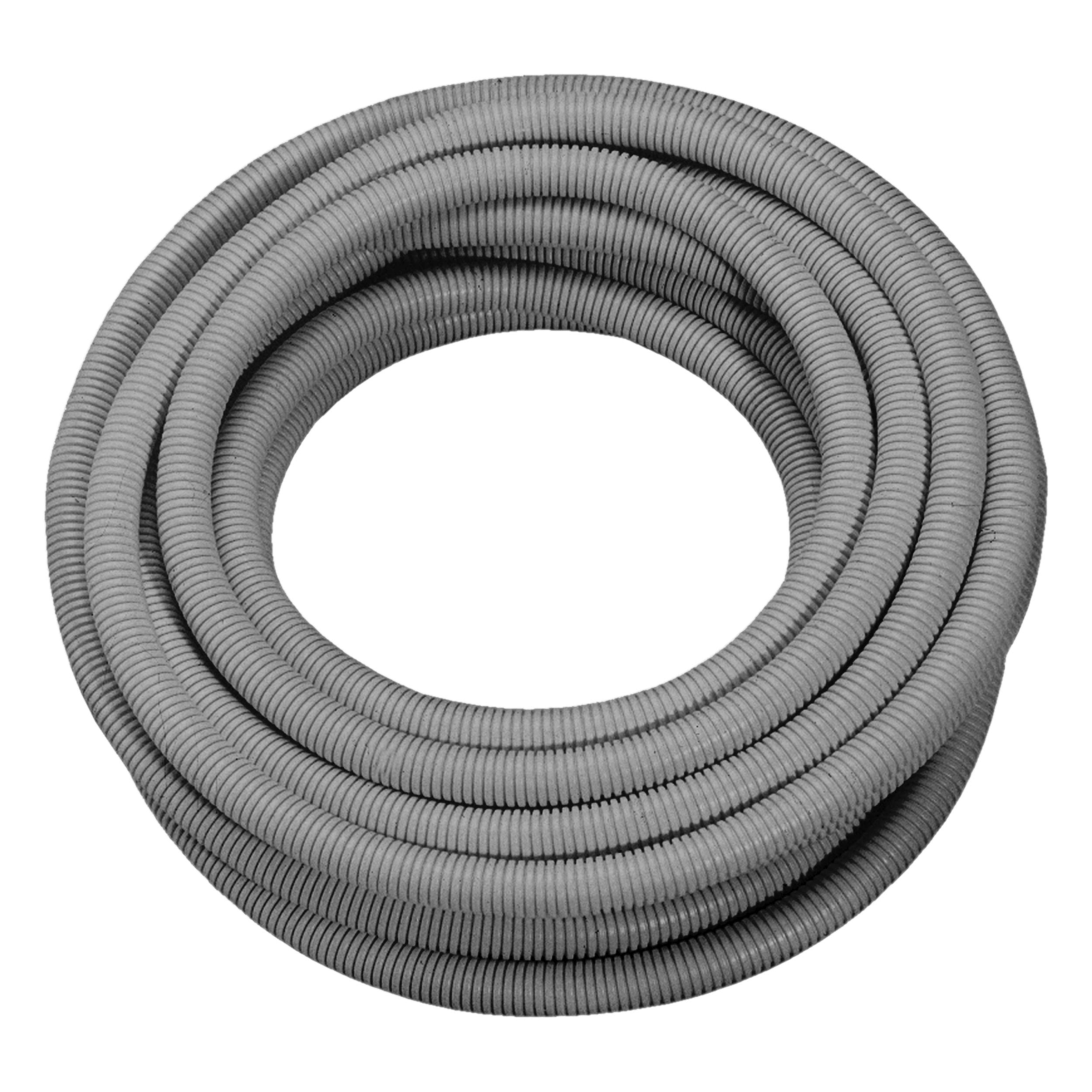 REV ISO pipe for electrical installation, flexible cable pipe EN16 25m 750N/5cm, -25°C to +60°C, grey