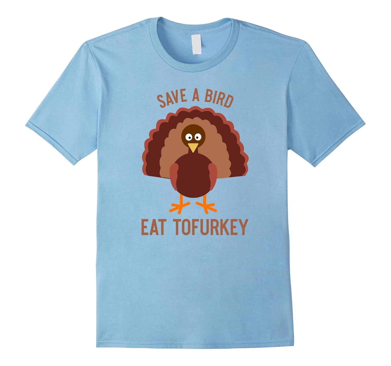 Save a Bird Eat Tofurkey Vegan Vegetarian T-Shirt-ANZ