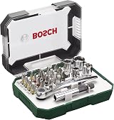 Bosch 26pc Screwdriver Bit and Ratchet Set PH, PZ, Hex, Torx S-Bit Accessories view 3