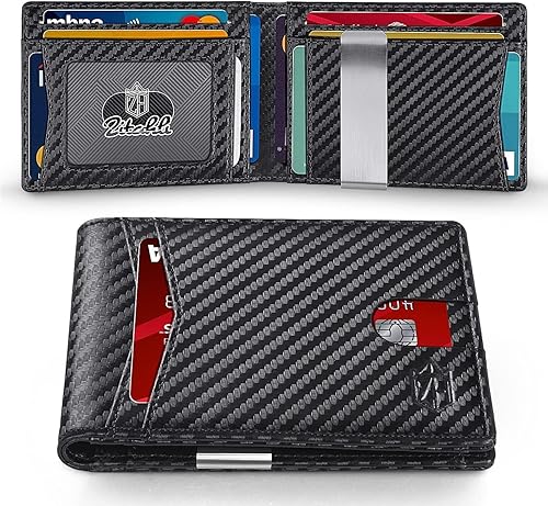 Zitahli Mens Slim Wallet Larger Capacity with 12 Slots RFID