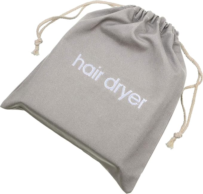 Hair Dryer Bags Cotton Drawstring Bag Container Hairdryer Bag, 11.8 by