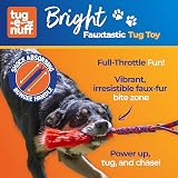 Tug-E-Nuff Bright Fauxtastic Durable Bungee Tug Toy for Dogs 22.5in view 2