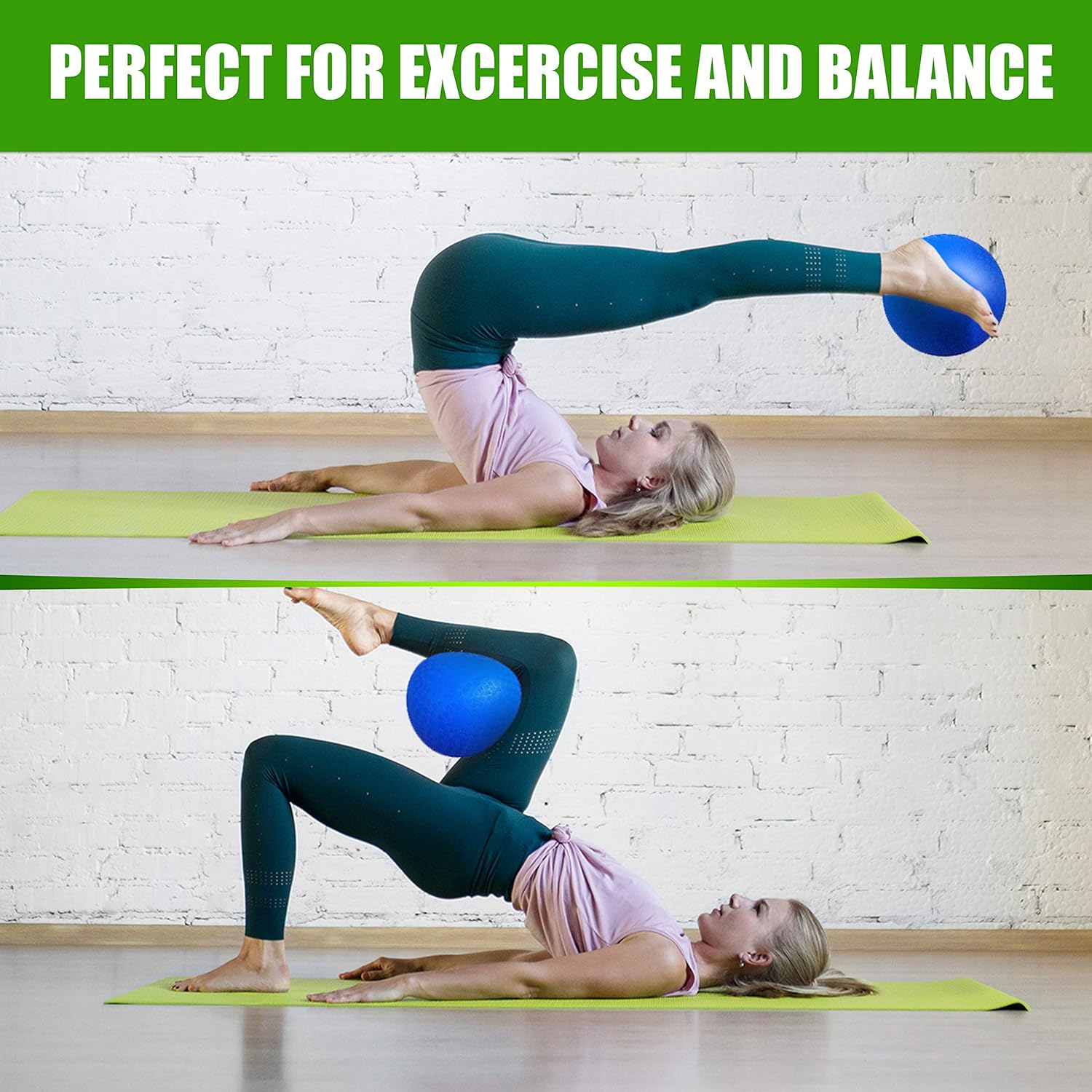 Premium Playground Balls 13 inch Best Bouncy Dodge Ball, Handball, Kickball Four Square for Boys Girls Adults. Exercise Yoga Balls Workout Therapy Fitness Pilates Balance + Pump : Sports & Outdoors