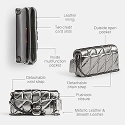 COACH Tabby Wristlet, V5/Anthracite