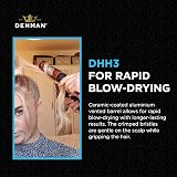 Denman Medium Thermo Ceramic Hourglass Hot Curl Brush DHH3 Orange Black view 4