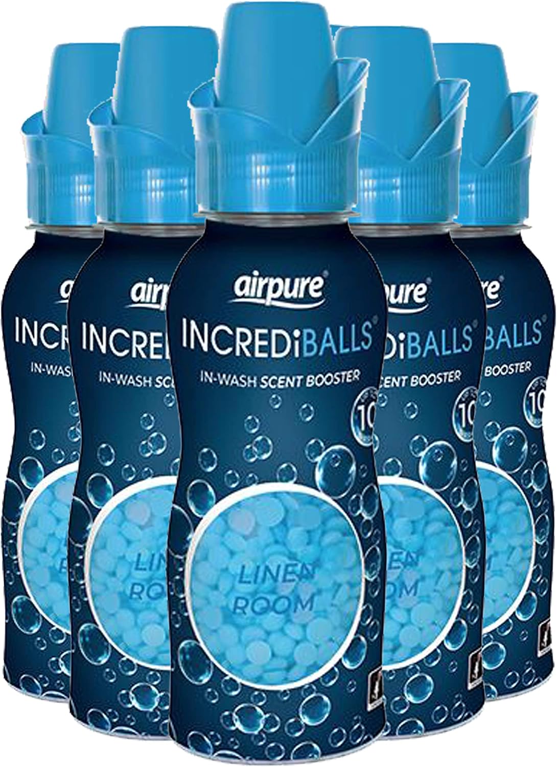 airpure INCREDiBALLS® In-Wash Scent Booster Linen Room® x 6, 130 g (Pack of 6)