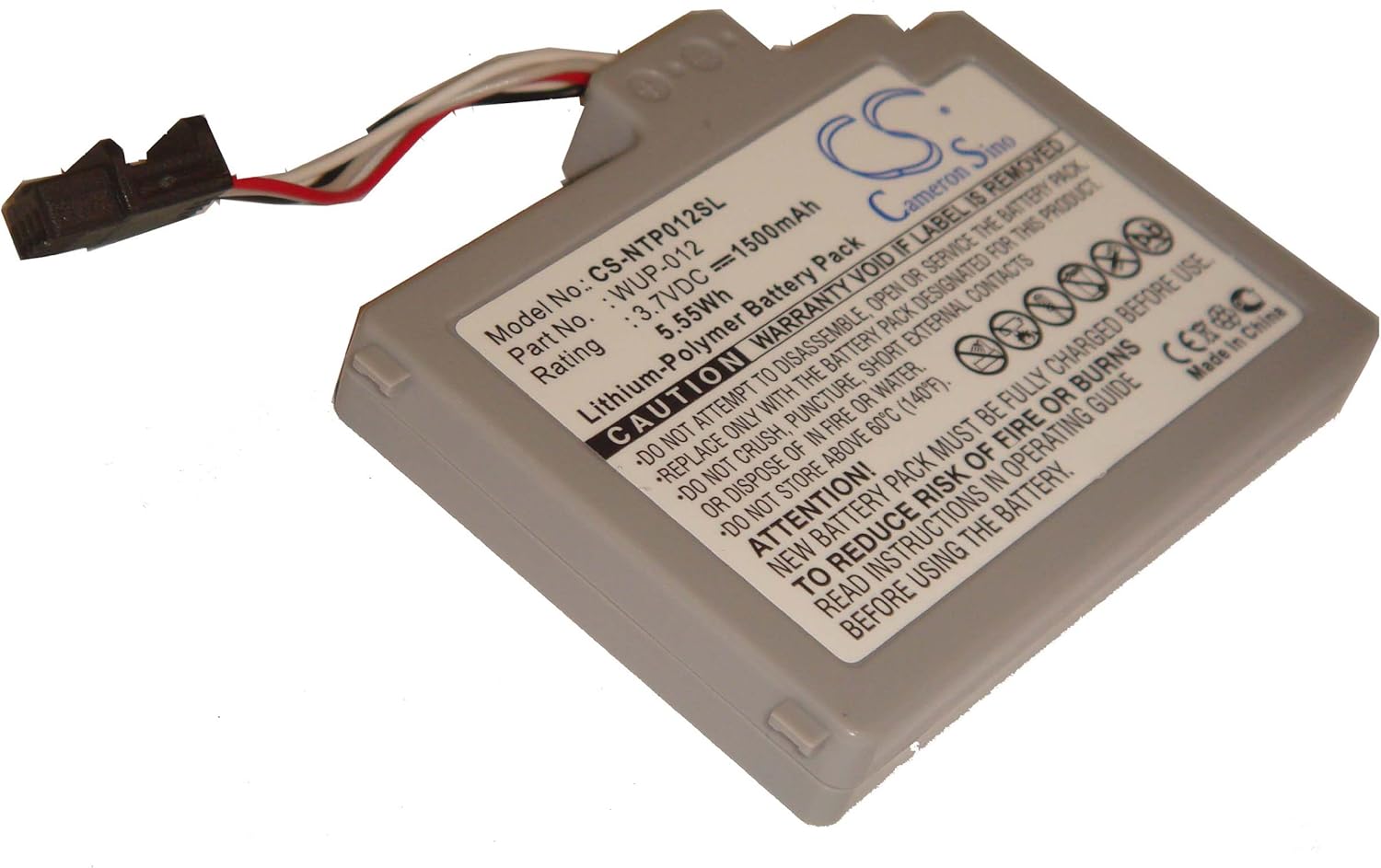 vhbw batterie 1500mAh (3.7V) pour console de jeux Nintendo Wii U, Wii U