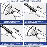 Pilot Frixion Ball 0.7mm Erasable Rollerball Blue Pen view 8