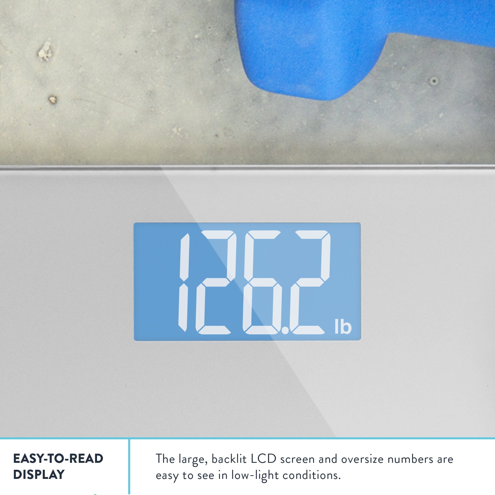 Digital Body Weight Bathroom Scale by GreaterGoods, Large Glass Top, Backlit Display, Precision Measurements (Digital Scale New) - Image 3