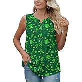 QUEZHU Women's Summer Sleeveless Chiffon Tank Tops Blouses Work Casual V Neck Button Blouses Shirts Tops