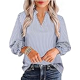 Avanova Women Leopard Print Ruffle V Neck Top 3/4 Long Sleeves Work Business Blouses Shirt