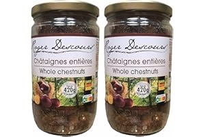 ROGER DESCOURS Whole Roasted French Chestnuts 14.8 Ounces Jar (14.8 Ounce (Pack of 2))
