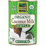 Native Forest Simple Organic Unsweetened Coconut Milk, 13.5 Fluid Ounce (Pack of 6)