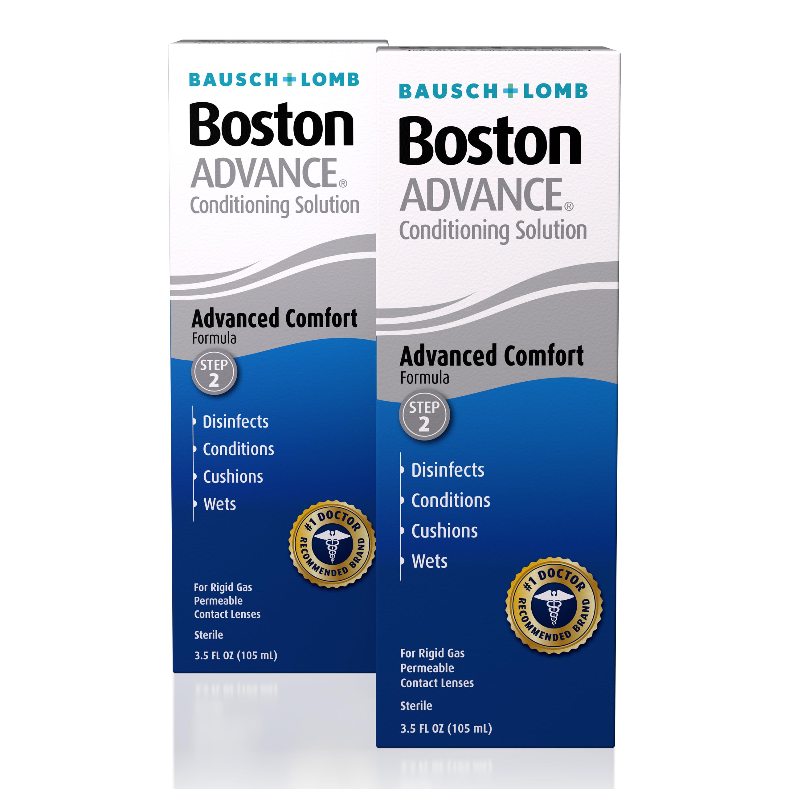 Photo 1 of ***FACTORY SEALED*** Boston Advance Conditioning Solution, Conditions & Wets Rigid Gas Permeable (RGP) Lens for Comfortable Wear, 3.5 Fl Oz (Pack of 2)
