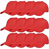 TZ Promise 12 Pack Wholesale Unisex Plain Solid Color Adjustable Baseball Caps Hats