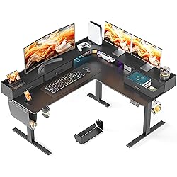 WALKINGDESK 63 Inches Height Adjustable L Shaped