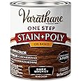 Rust-Oleum 225250H Oil-Based Stain + Poly, Quart, Dark Walnut, 32 Fl Oz