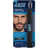 Just for Men 1-Day Beard & Brow Color, Temporary Color for Beard and Eyebrows, For a Fuller, Well-Defined Look, Up to 30 Appl