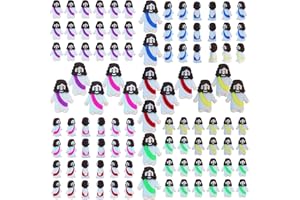 XIAWALANGZHUO 200 Pcs Little Jesus Figures Easter Mini Rubber Jesus Toys to Hide and Seek, Little Pocket Miniatures Religious Party Favors Baptism Gifts Sunday School Easter Egg Stuffers (6 Color*200)