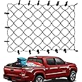 TacoNets Toyota Tacoma Long Bed Cargo Net - Patent Pending Design - Fits 2005-2023 - Heavy Duty 8mm Premium Bungee 3'x5' Cargo Netting - Designed in USA