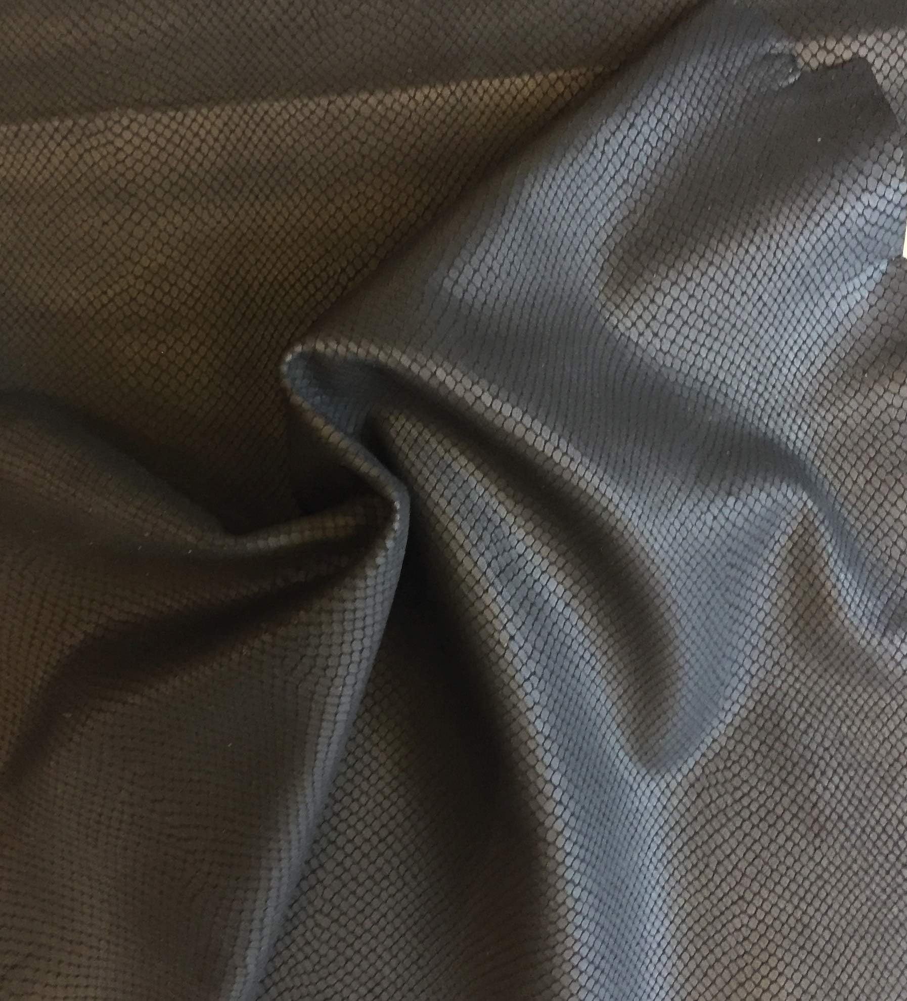 Snakeskin Embossed Leather Hides - Black Color - Genuine Lambskin Craft Material – 4 sq ft - AVG 24¨x 22¨at Longest and widest - Home Decor Projects - Upholstery Fabric Supply - Leather Treasure Shop