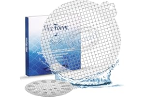 Disposable Hair Catcher Shower Drain Mesh Stickers, 35 Pack