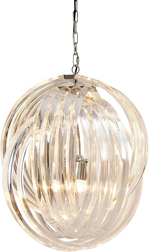 Amazon Com Lucite Loop Chandelier Eichholtz Marco Polo Medium
