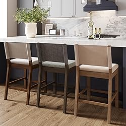 Nathan James Linus Modern Upholstered Counter