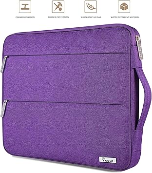 purple computer bag