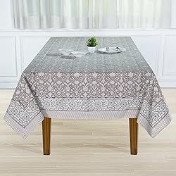 Ridhi Taupe 72 x 160 Inches Rectangular Cotton