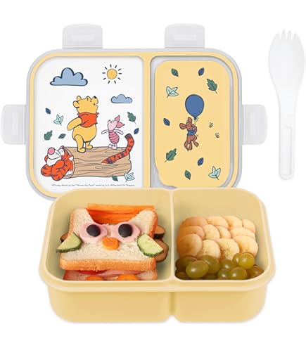Amazon.com: Winnie-the-Pooh Lunch Box with Two Compartments and