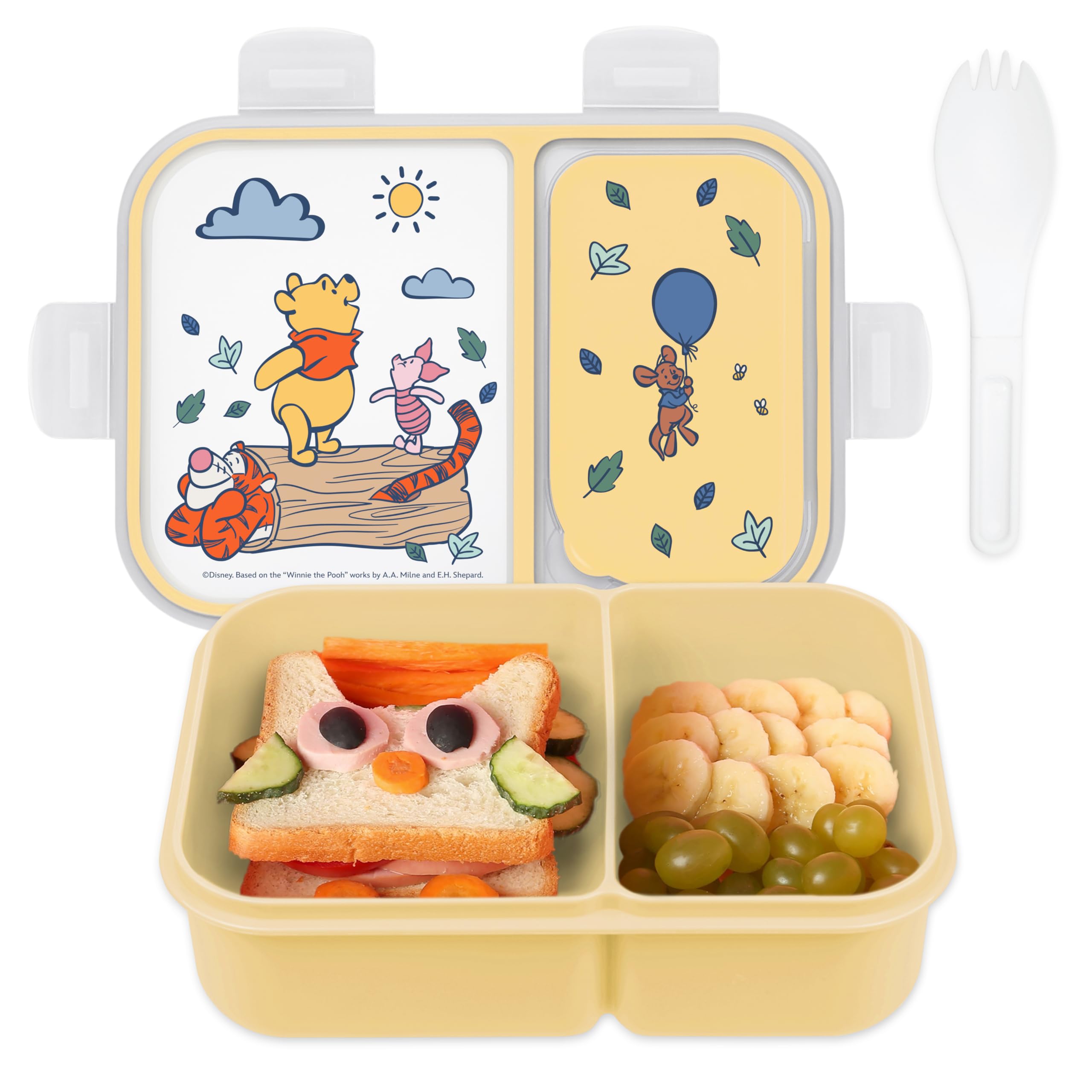 Photo 1 of ***PARTIAL SET*** SEE PHOTOS***Disney Bento Box– Leak-Proof Kids Lunch Box with Divided Compartments & Detachable Spork - Mickey & Minnie, Stitch, & Winnie the Pooh BPA Free Toddler Bento Box