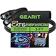 GearIT CAT6 Ethernet Cable, EtherCON-Compatible (3 Feet) RJ45 Connectors for Pro Audio, Aluminum Shielded, Oxygen Free Copper - 3 ft. - Black