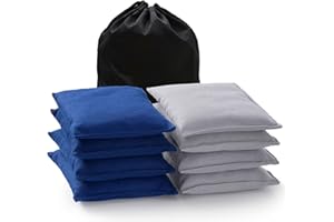 POTIVE Cornhole Bags Set of 8 Regulation Corn Hole Bean Bags for Cornhole Game, Professional Weather Resistant Corn Hole Bags with Tote Bag
