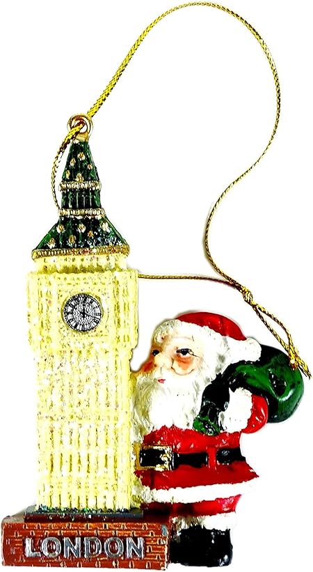 Decorazioni Natalizie Londra 2020.Decorazione Di Natale A Tema Londra Babbo Natale E Il Big Ben Amazon It Casa E Cucina