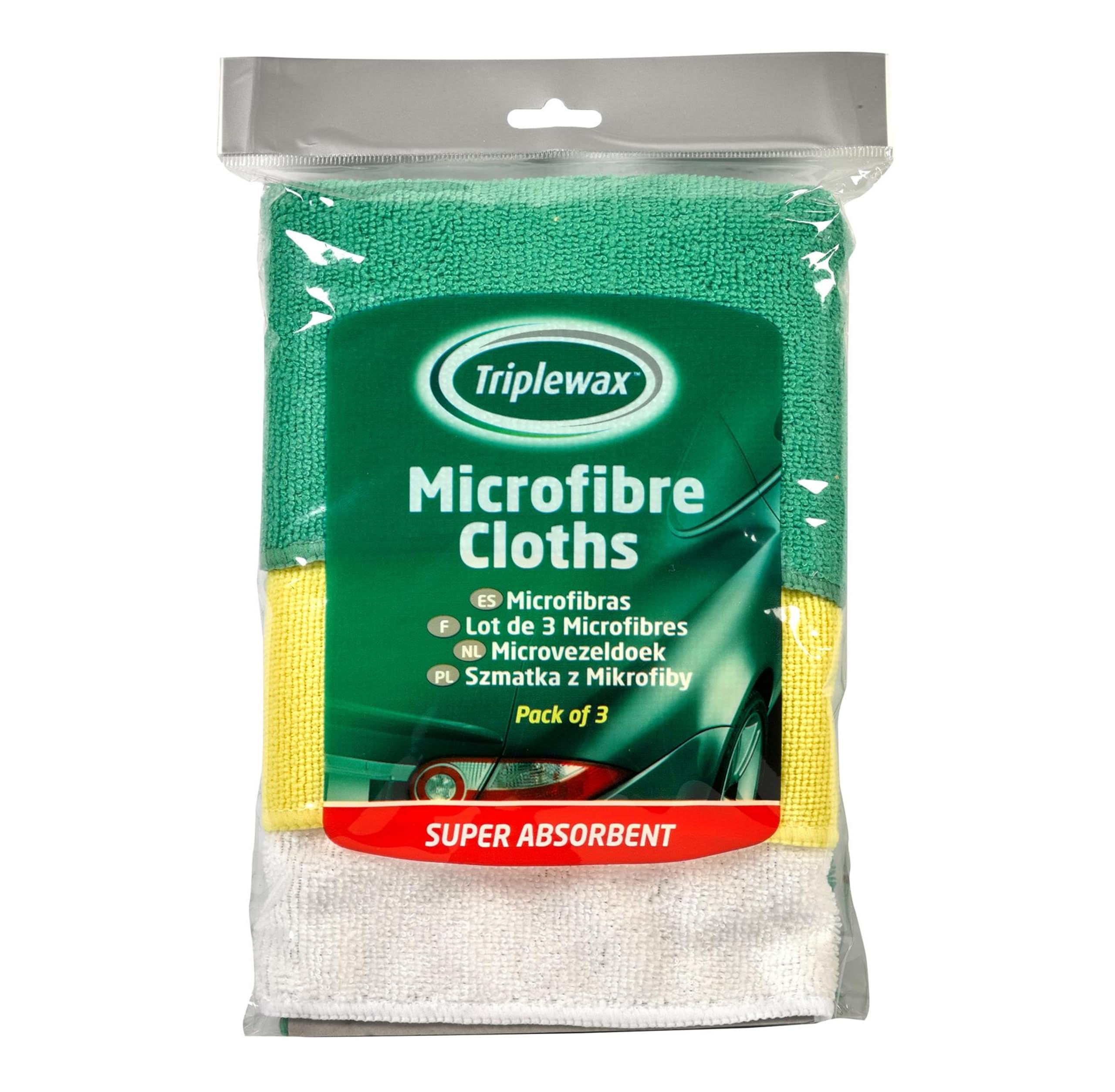 CTA024 CarPlan Triplewax Microfibre Cloth Triple P