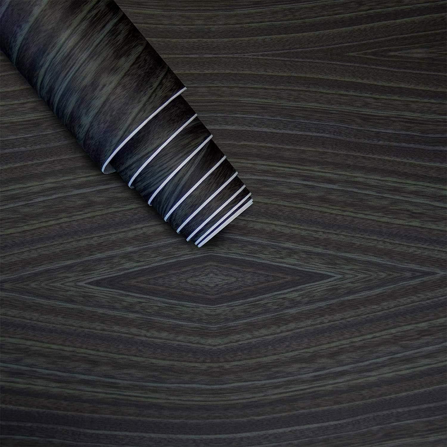 Black Wood Peel and Stick Wallpaper Wood Wallpaper Self Adhesive