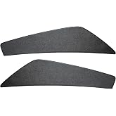 DashSkin Door Panel Inserts Door Panel Inserts (Left+Right Pair) Compatible with 2010-2014 Ford Mustang in Plain Black - Hard Molded Plastic Door Skin Cover