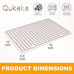 2-Pack Cooling Racks for Cooking and Baking - 10" x