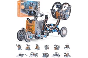AESGOGO STEM Projects 12-in-1 Creation Solar Robot Kit,Science Experiments Toys Gifts for Kids Ages 8-12,Educational DIY Building Robotics Kit for 8 9 10 11 12 13 14 15 Year Old Boys Girls Teens